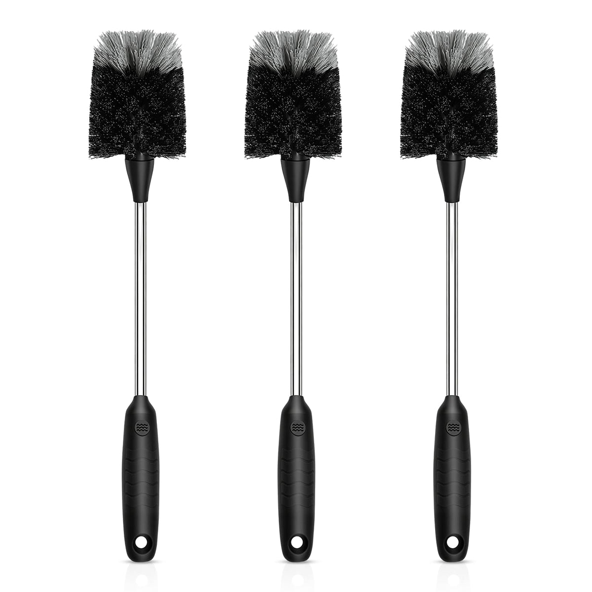 SetSail Bottle Brush of 3 Pack, 14in Long Handle Water Bottle Cleaner Brush
