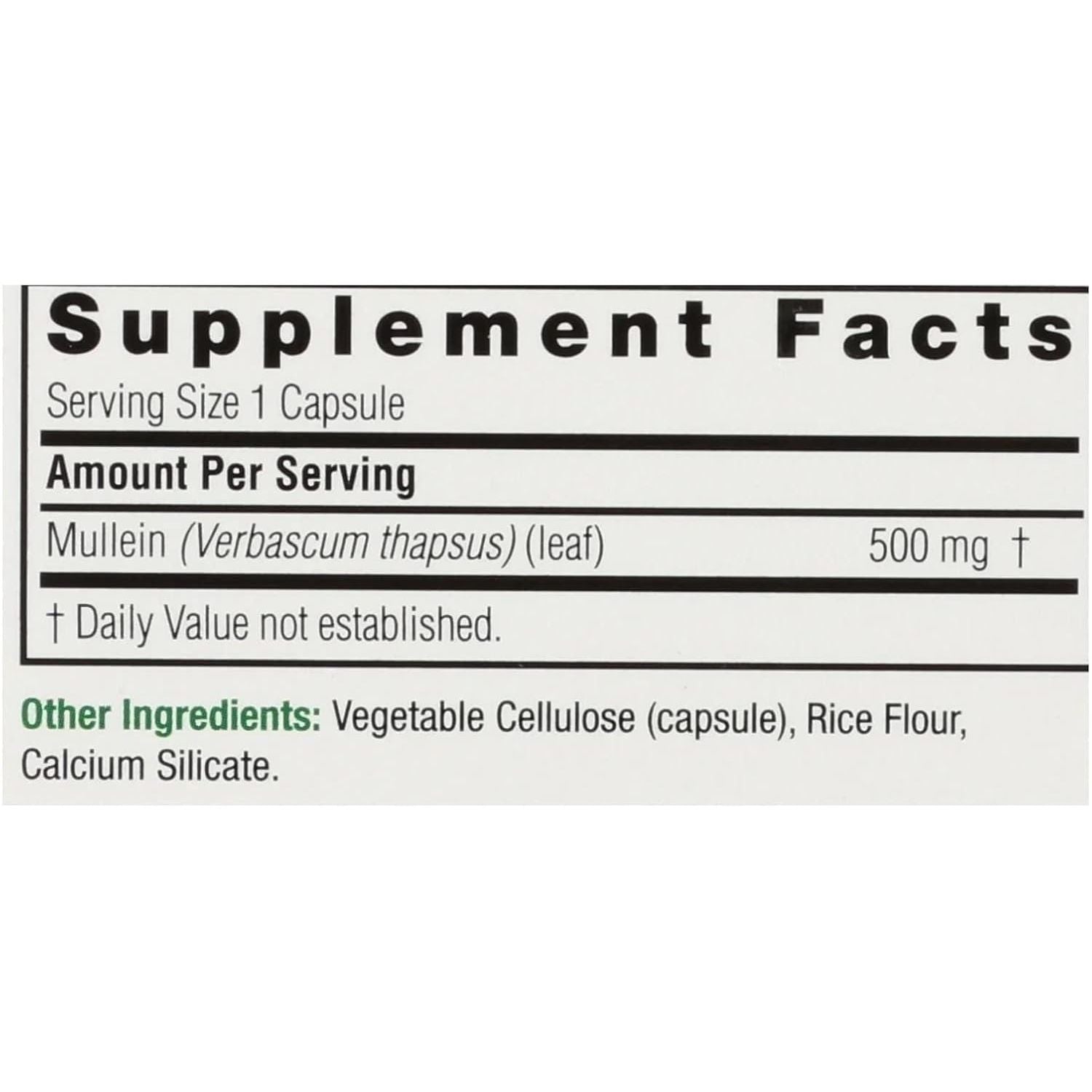 Buy now Nature's Answer Mullein Leaf Capsules 90 - Alcohol Free, Vegetarian, Vegan, Gluten Free - Mullein capsuels for Lungs - Supports Respiratory Function & Lung Health at indiglob india