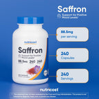 Nutricost Saffron Extract 88.5mg, 240 Capsules - Veggie Caps, Non-GMO, Gluten Free (Pack of 2)