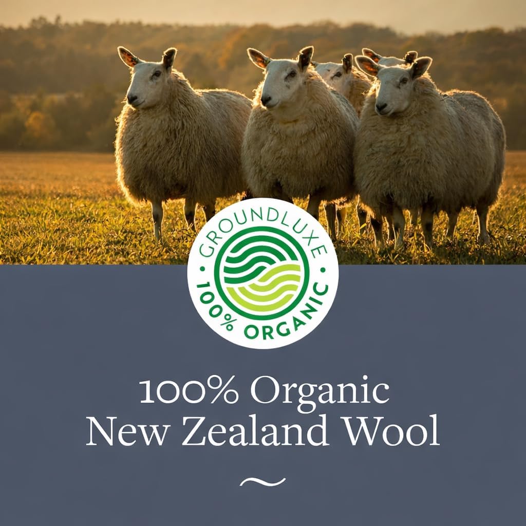 Premium New Zealand Wool Dryer Balls - 6-Pack, 100% Organic, Hand-Felted, Reusable, Reduce Drying Time - Natural Fabric Softening, Wrinkle & Static Reduction