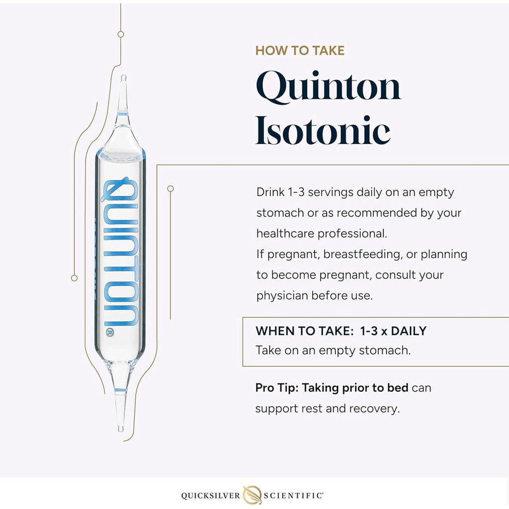 Quicksilver Scientific Original Quinton, 30 Single Serving Vials