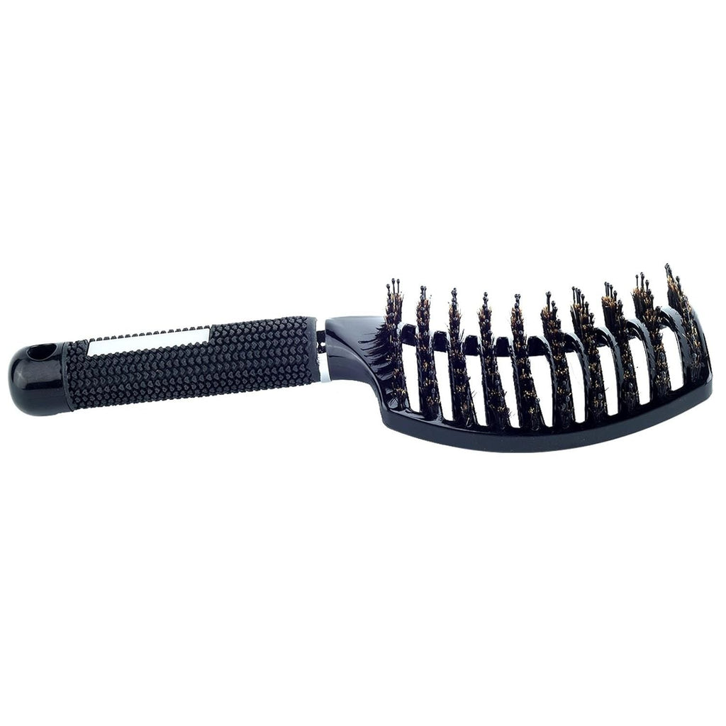 Buy now PERFEHAIR Natural Boar Bristle Hair Brush - Curved Vented Detangling Blow Dry Brush for Women Long, Thick, Thin, Curly Hair at indiglob india