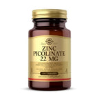 Solgar Zinc Picolinate 22 mg, 100 Tablets - Promotes Healthy Skin - Supports Immune System, Normal Taste & Vision - Antioxidant – Non-GMO, Vegan, Gluten Free, Kosher - 100 Servings