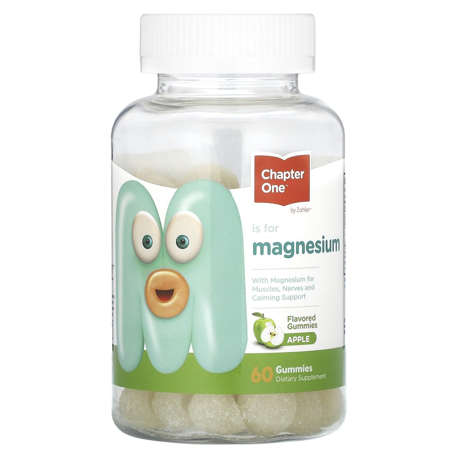 Zahler Chapter One Magnesium Gummies - Supports Calm for Kids - Chewable Magnesium Supplement Gummies to Support Muscle Function - Kosher, Dairy-Free & Gluten-Free - Raspberry, 120 Count