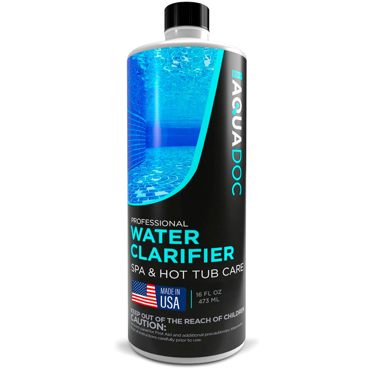 AquaDoc Hot Tub Clarifier - Spa Clarifier for Cloudy Water Treatment 16oz