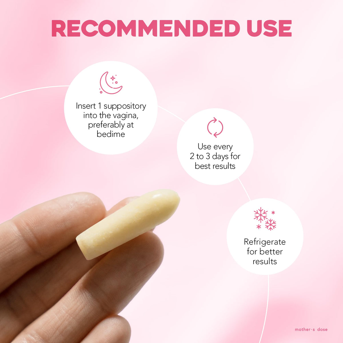 Mother's Dose HydraDose Hyaluronic Acid Vaginal Moisturizer Suppository