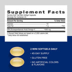 Buy now GNC Triple Strength Fish Oil EPA 1000 Mini, 1000mg Omega 3, Mini Softgels, Supports Eye, Brain, Skin, Healthy Triglycerides, Heart, Joint, Coated to Control Fishy Burps, 45 Servings at indiglob india