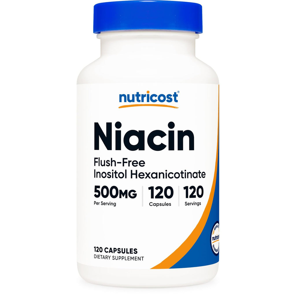 Nutricost Niacin (Flush-Free) Inositol Hexanicotinate 500mg, 120 Capsules