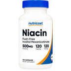 Nutricost Niacin (Flush-Free) Inositol Hexanicotinate 500mg, 120 Capsules