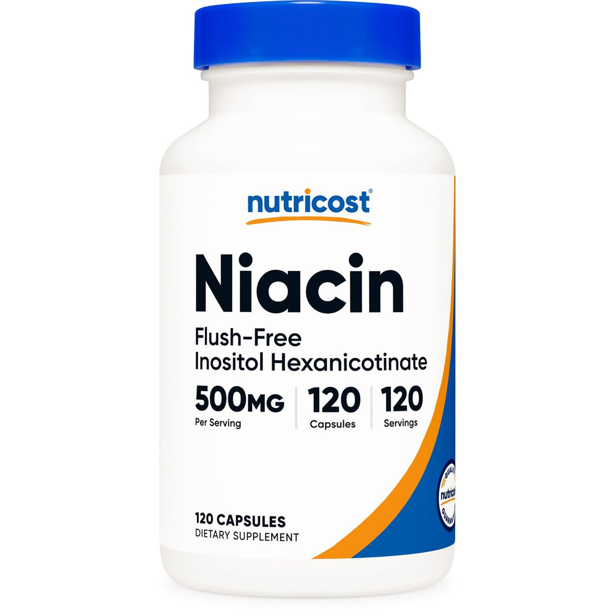 Nutricost Niacin (Flush-Free) Inositol Hexanicotinate 500mg, 120 Capsules