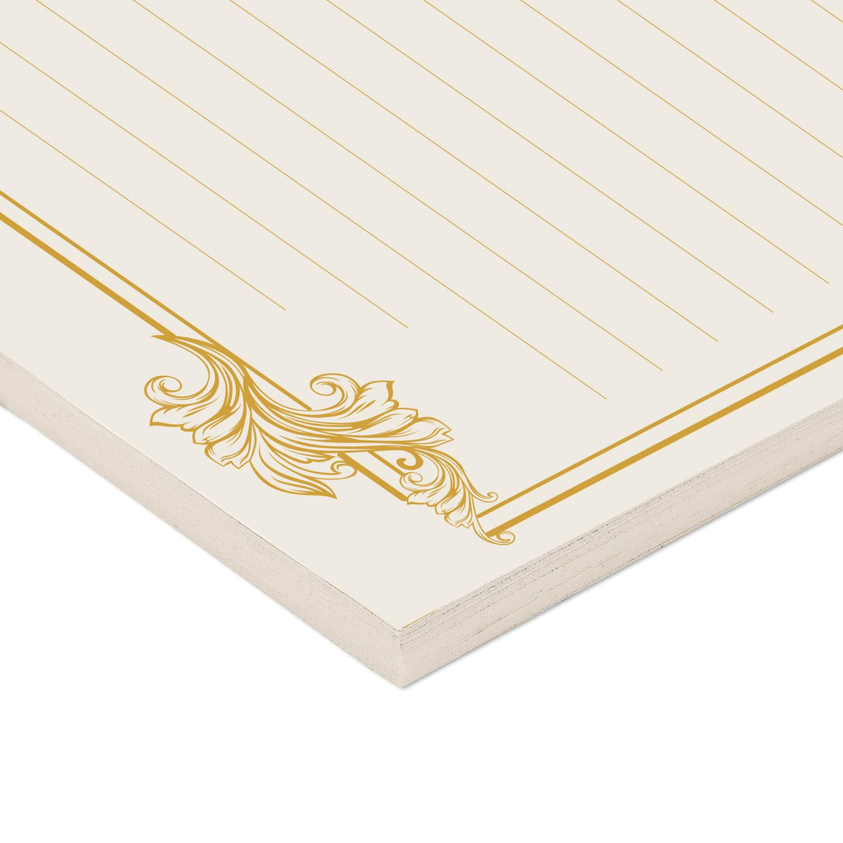 XXINMOH 90 Piece Stationery Set - 60 Vintage-Style Paper Sheets + 30 Envelopes, Gold Border Letter Writing Paper for Love Letters & Party Invitations
