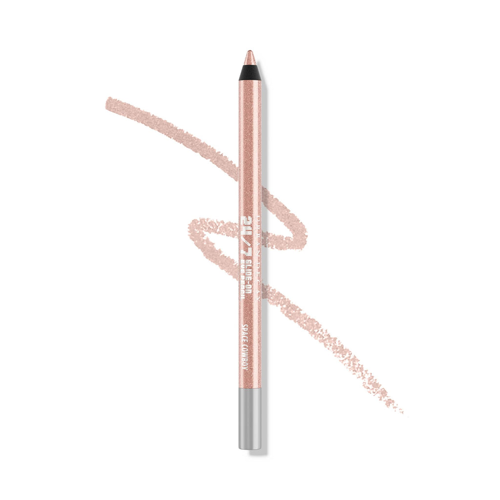 Buy now Urban Decay 24/7 Glide-On Waterproof Eyeliner Pencil - Smudge-Proof, Long-Lasting, Transfer-Proof, Up to 16HR Wear, Smooth No-Tug Formula, Hydrating Color Liner With Vitamin E & Jojoba Oil - 0.04 oz Space Cowboy (light peach shimmer + silver glitter) at indiglob india