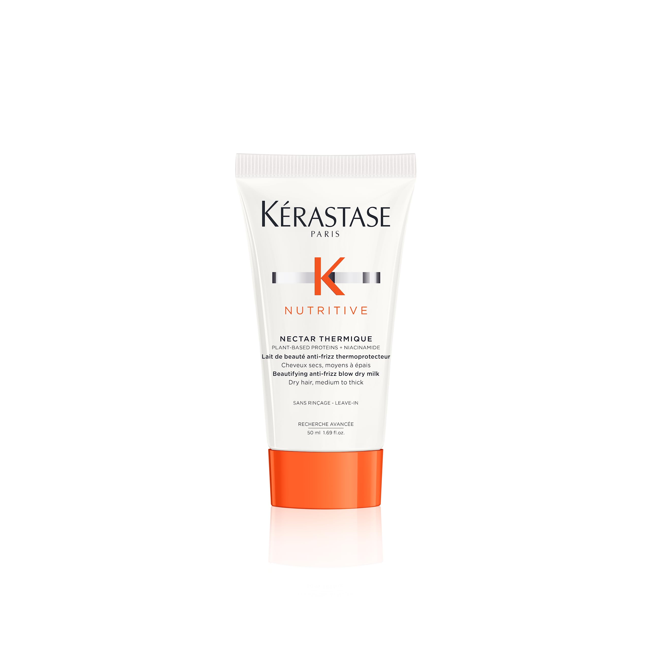 Buy now Kerastase Nectar Thermique Heat Protecting Cream - Anti-Frizz, Softness & Shine, Heat Protection, With Niacinamide, For Medium to Thick Dry Hair 1.69 Fl Oz (Pack of 1) at indiglob india