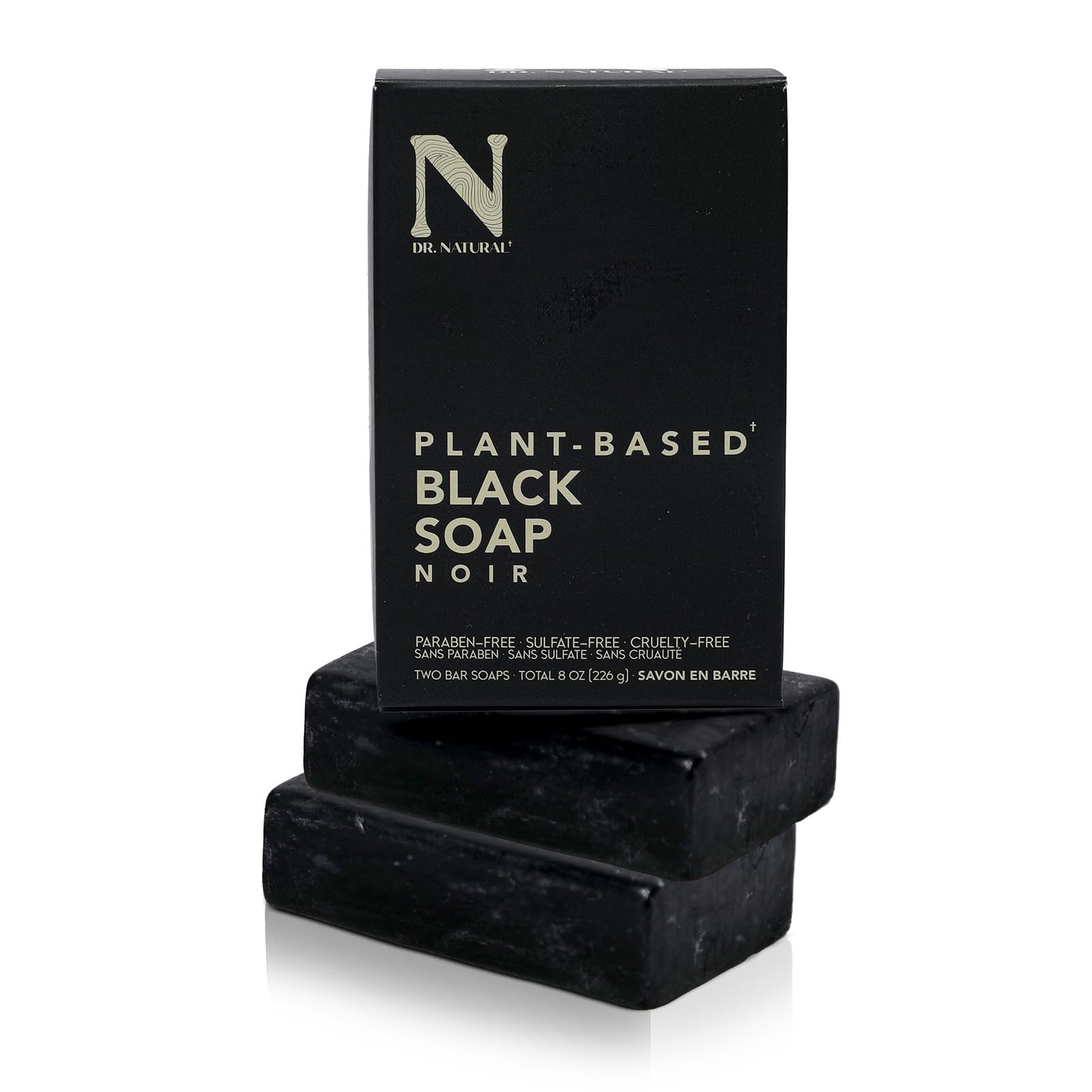 Dr. Natural Castile Bar Soap - Multipurpose Soap Bar with Anti-Acne Properties - For Face, Body and Hair - Sensitive Skin Body Wash - Lavender - 2 pcs