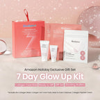 BIODANCE 7 Day Glow Up Kit: Collagen Gift Set for Glass-Skin, Korean Skin Care with Cleanser, Toner Pads, Moisturizer, Gel Masks, All-in-One Skin Care Set, Mothers Day Gifts