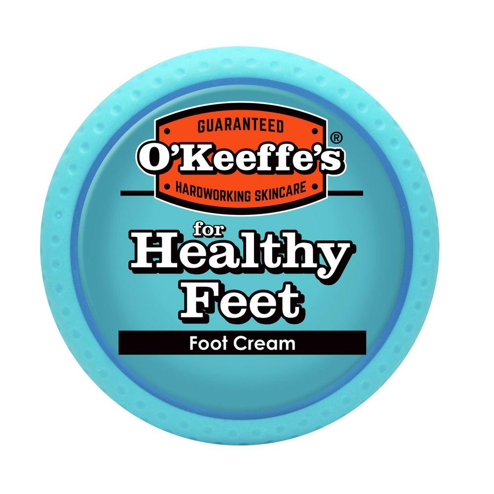 O'Keeffe's Healthy Feet Foot Cream, 3.2 oz Jar, 1-Pack For Extreme Dryness | Repairs Extremely Cracked, Dry Feet, Retains Moisture Levels, Hypoallergenic, Non-Greasy, Instantly Boosts Moisture