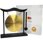 Buy now Feng Shui Brass Gong Desktop Zen Art for Fortune + Free Red String Bracelet H1301 at indiglob india