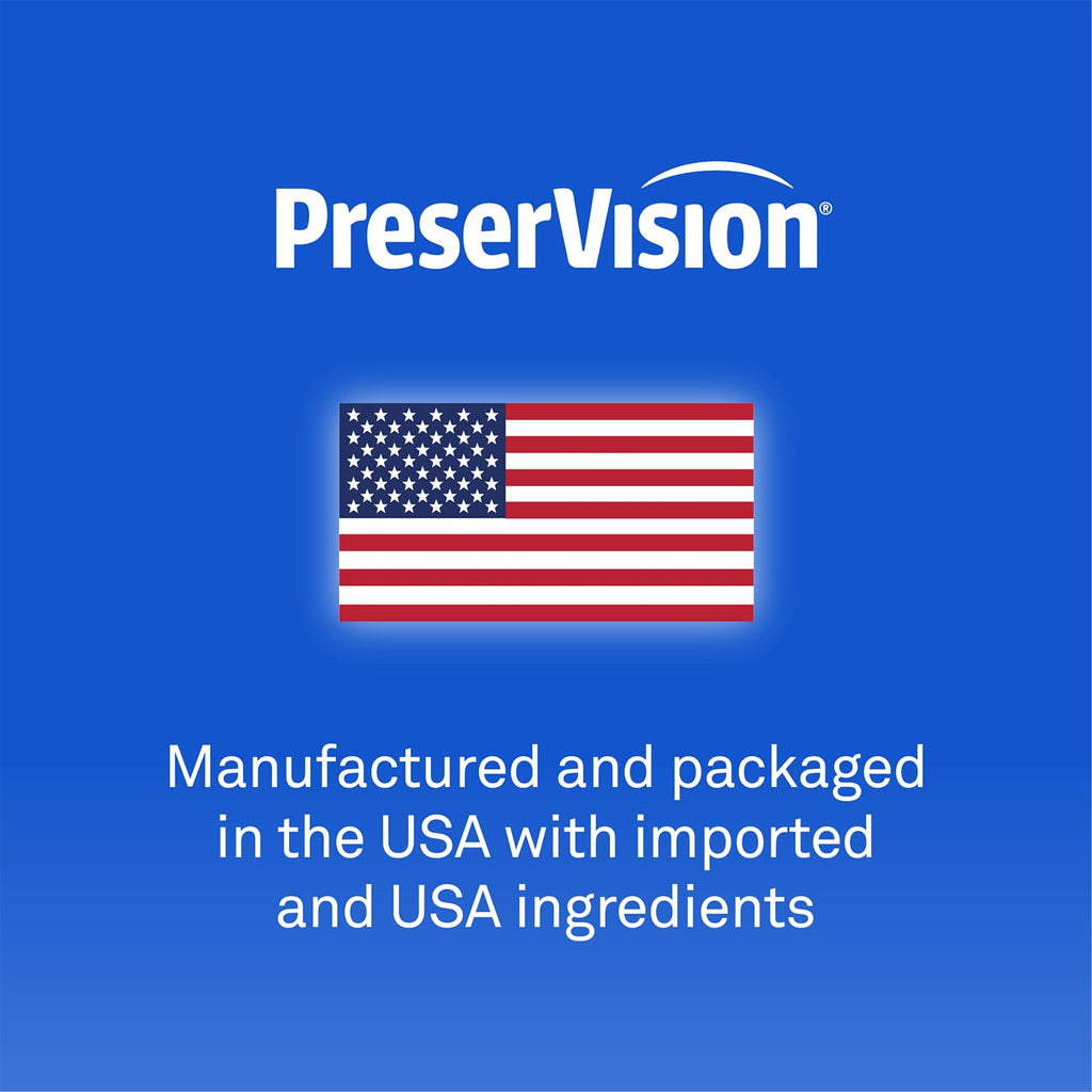 PreserVision AREDS3 Eye Vitamins, #1 Eye Doctor Recommended Brand, AREDS2 Formula with Additional 8 B-Vitamin Complex, Promotes Healthy Cellular Eye Function*, 3-in-1 Macular Supplement, 160 Softgels