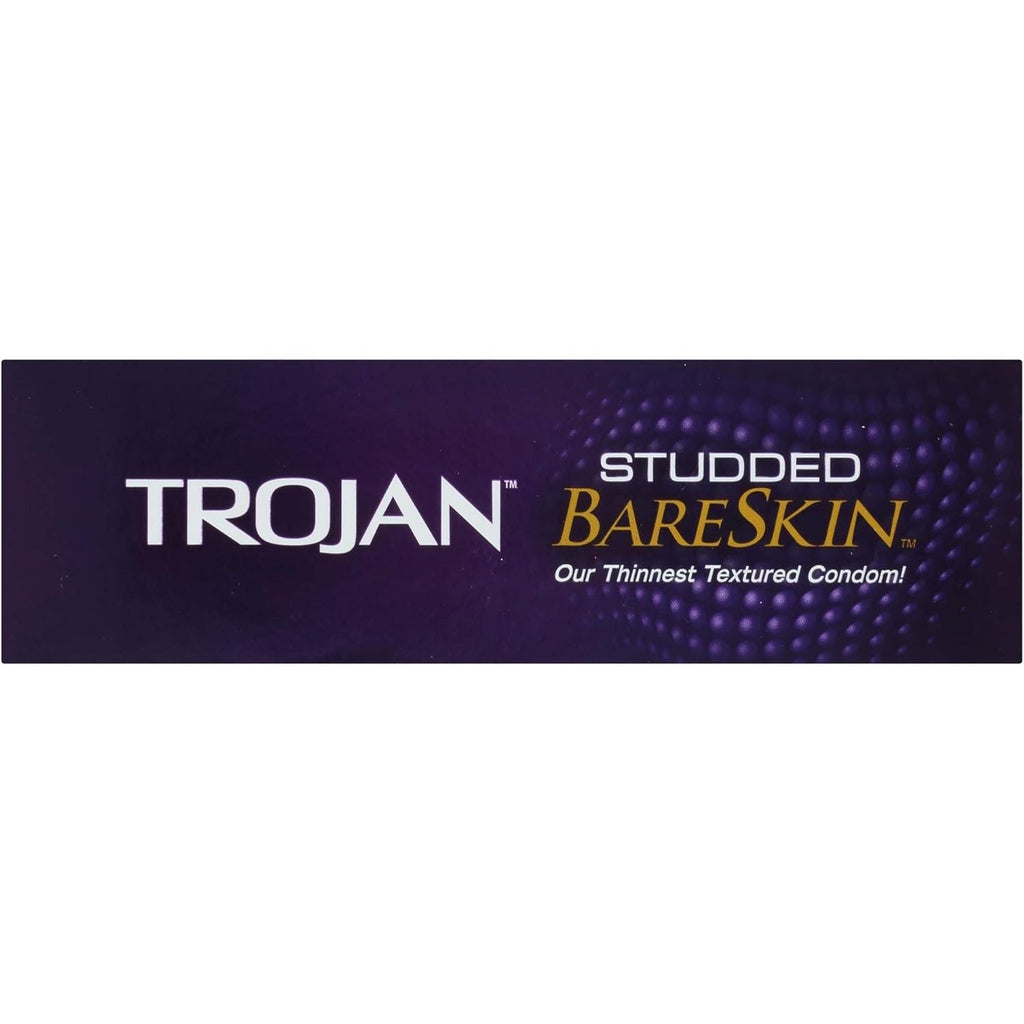 Buy now Trojan Studded Bareskin Lubricated Condoms - 10 Count at indiglob india