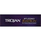 Buy now Trojan Studded Bareskin Lubricated Condoms - 10 Count at indiglob india