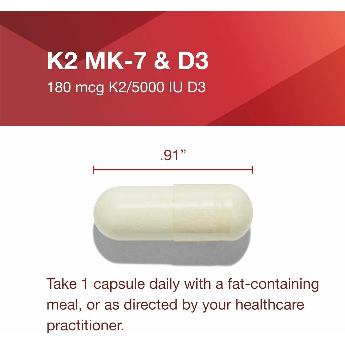PROTOCOL FOR LIFE BALANCE K2 MK-7 & D3, Vascular Health*, 60 Veg Caps