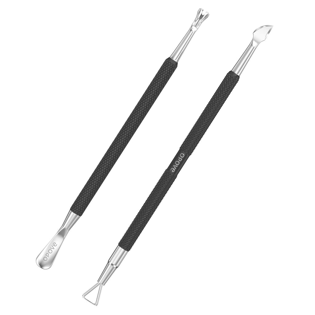 Cuticle Trimmer 3/4 Jaw Extremely Sharp Cuticle Nippers Scissors Stainless Steel Clippers Cutter Remover Pedicure Manicure Nail Tool, opove X7, Space Gray