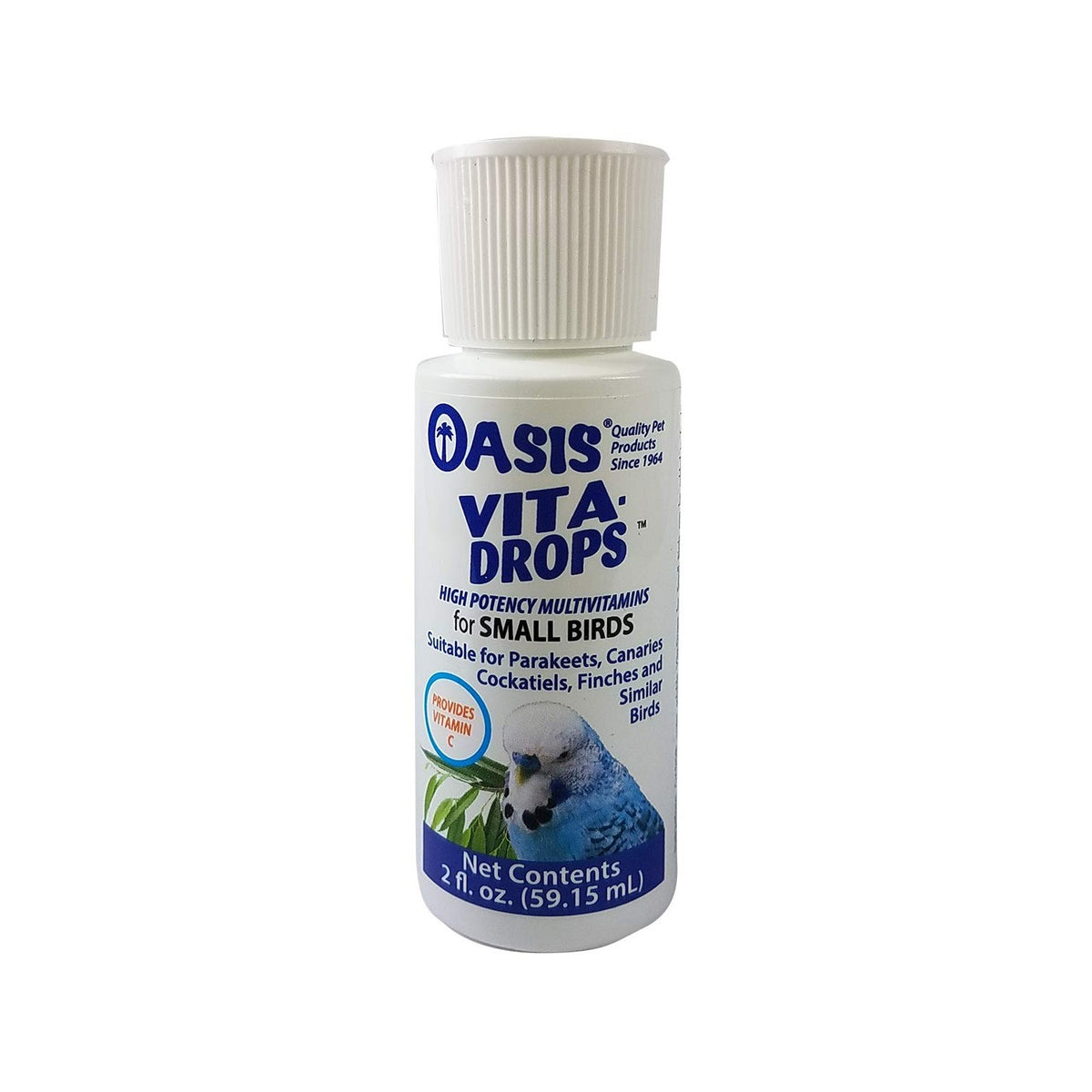OASIS #80257 Vita Drops for Small Birds, 2- ounce liquid multivitamin