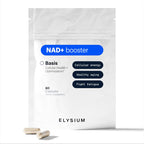 ELYSIUM Basis NAD Plus Supplement 30 Servings - with Nicotinamide Riboside 250mg and Pterostilbene 50mg - Healthy Aging Supplement & Cellular Energy