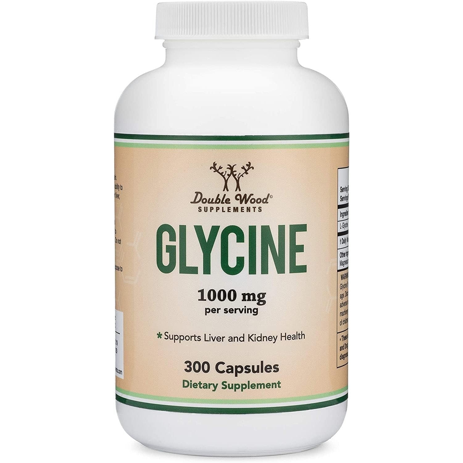 Glycine 500mg, Relaxing Amino Acid Supplement, Sleep Support, 300 Capsules | Restful Sleep + Relaxation Supplement, Fall + Stay Asleep, Wake Refreshed, Non-Habit-Forming, 2 Capsules Before Bed
