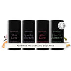 Each & Every Mini Natural Deodorant Set, EWG Verified & Vegan (4 Ct)
