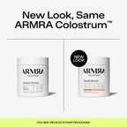 ARMRA Colostrum Powder, Blood Orange, 90 Serving Jar | Gut Health | Debloat | Hair & Skin | Immune Support | Keto | Gluten Free | Grass Fed Bovine Colostrum Supplement