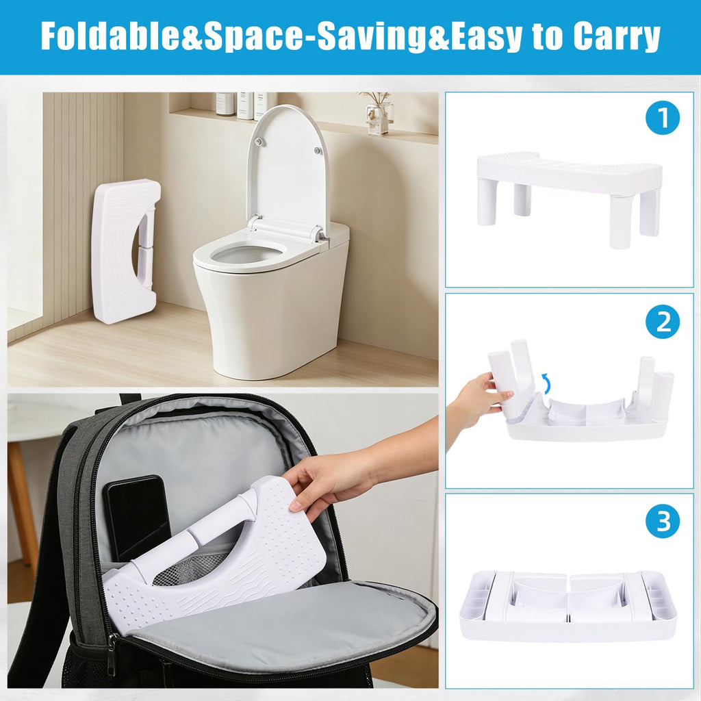 Resze Toilet Stool for Adults,6.8" Squatting Potty,Toilet Stool Squat Adult