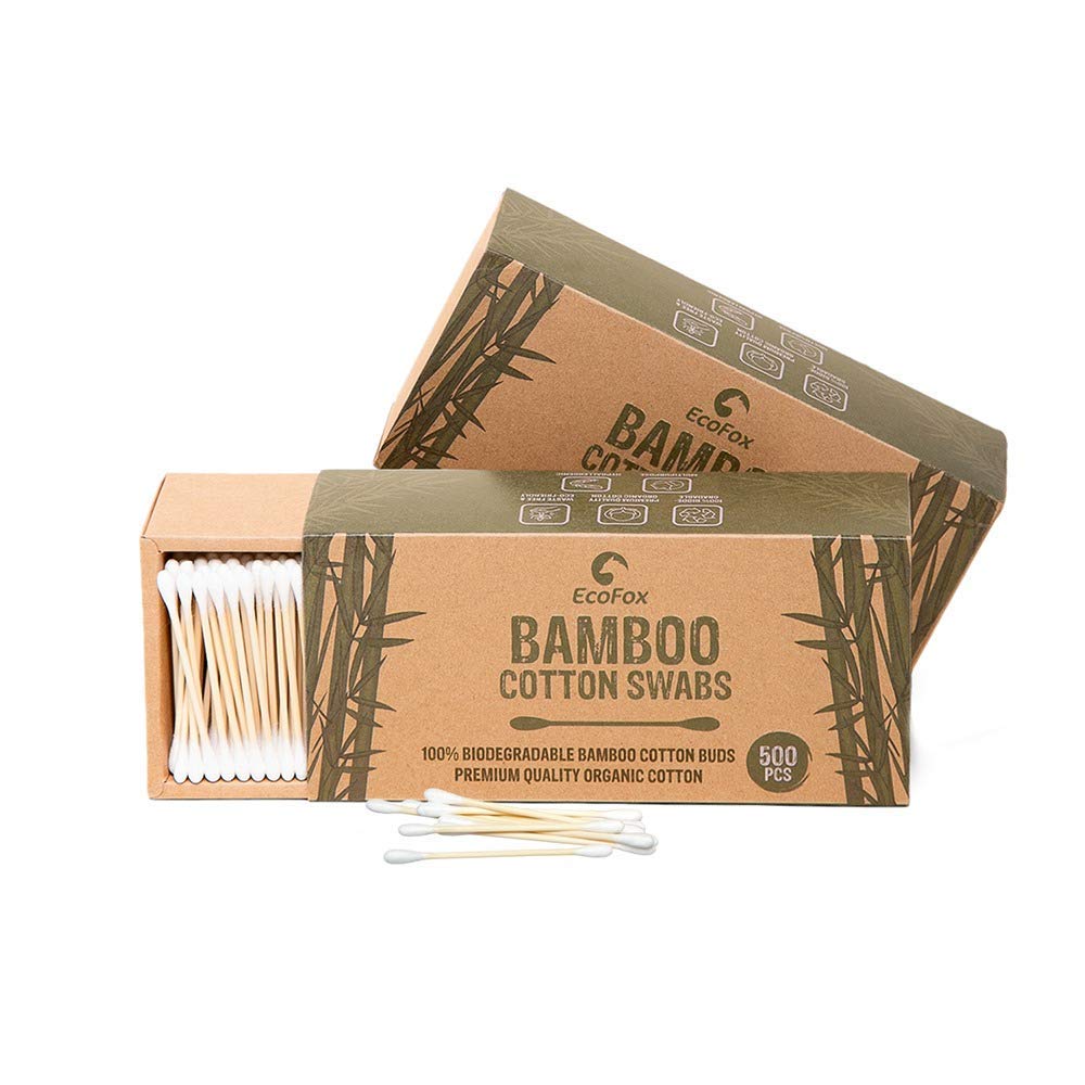 Buy now Bamboo Cotton Swabs 500 Count | Biodegradable & Organic Cotton Buds | Double Tipped Sticks | 100% Eco-Friendly & Natural | Perfect for Makeup & Nail Applications, Arts & Crafts, Removing Dust & Dirtâ€¦ 1000 Count at indiglob india