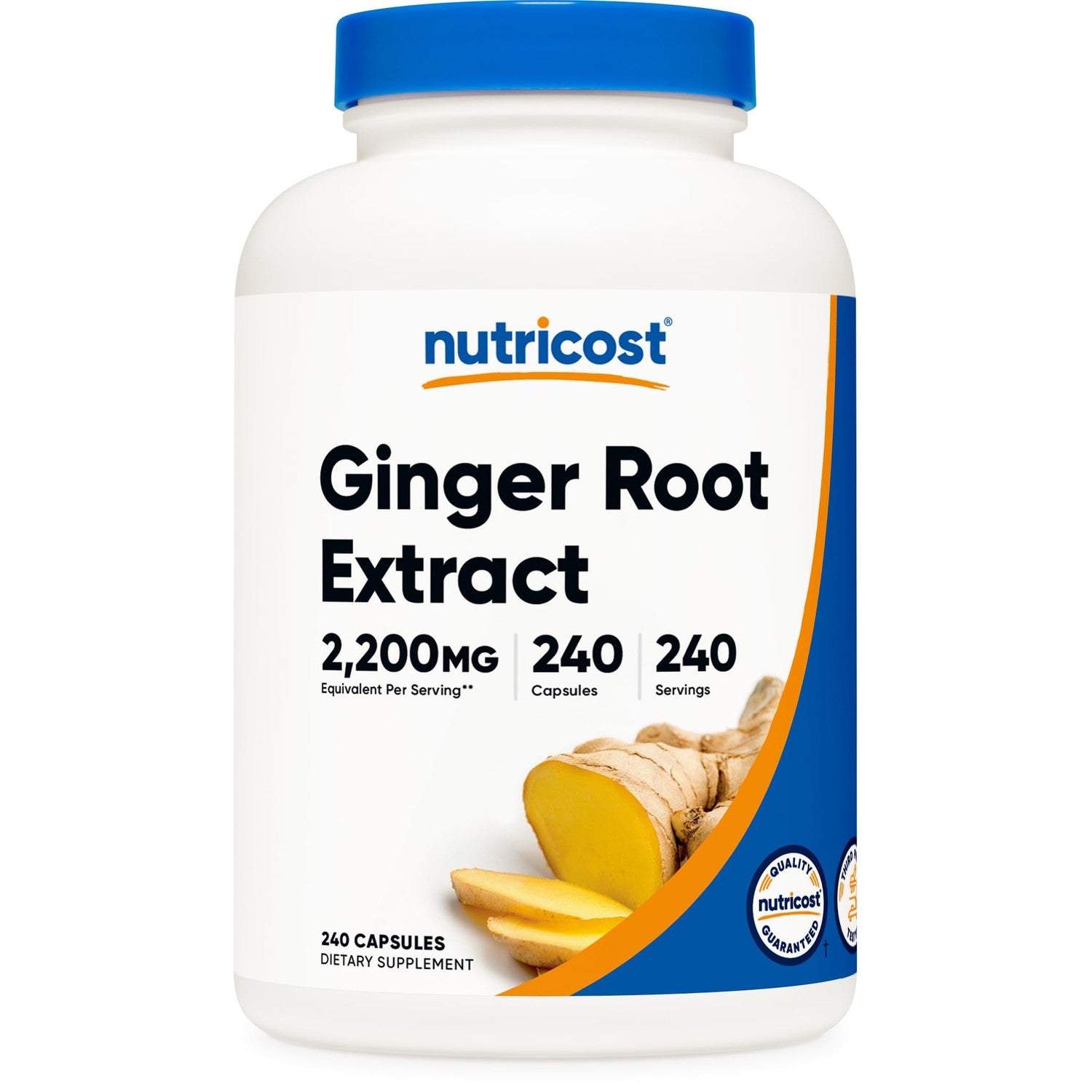 Nutricost Ginger Root Extract 550mg, 240 Capsules (2 Bottles)