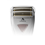 Andis TS-1 17235 Pro Foil Lithium Titanium Foil Shaver, Gray | Cord/Cordless, Smooth Shaving Cordless Shaver with Charger