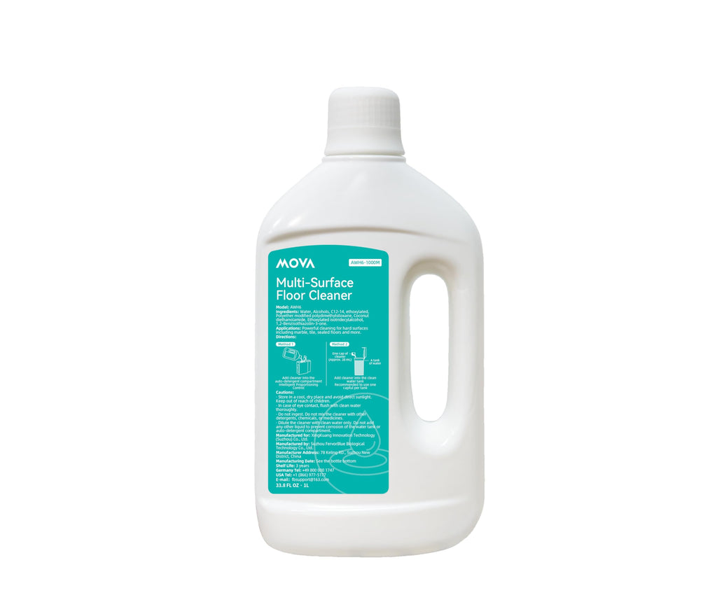 MOVA Robot Vacuum Cleaning Solution Floor Cleaner for Hardwood, Tile, and Hard Floors, Compatible with All Robot Vacuum (33.8FL OZ)