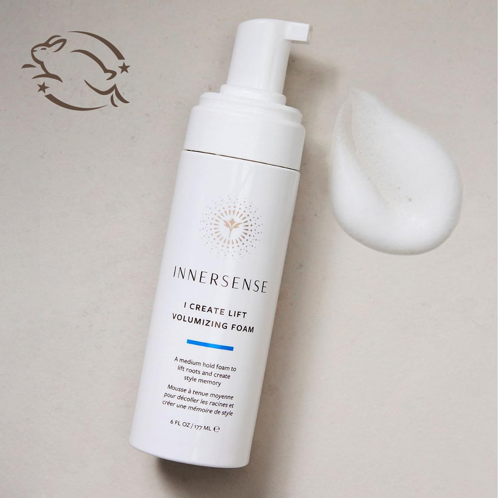 INNERSENSE Organic Beauty - I Create Lift Volumizing Foam (6oz) | Volumizing Foam for Root Lift, Body + Fullness | Weightless Texture, No Buildup | Non-Toxic, Cruelty-Free, Clean Styling