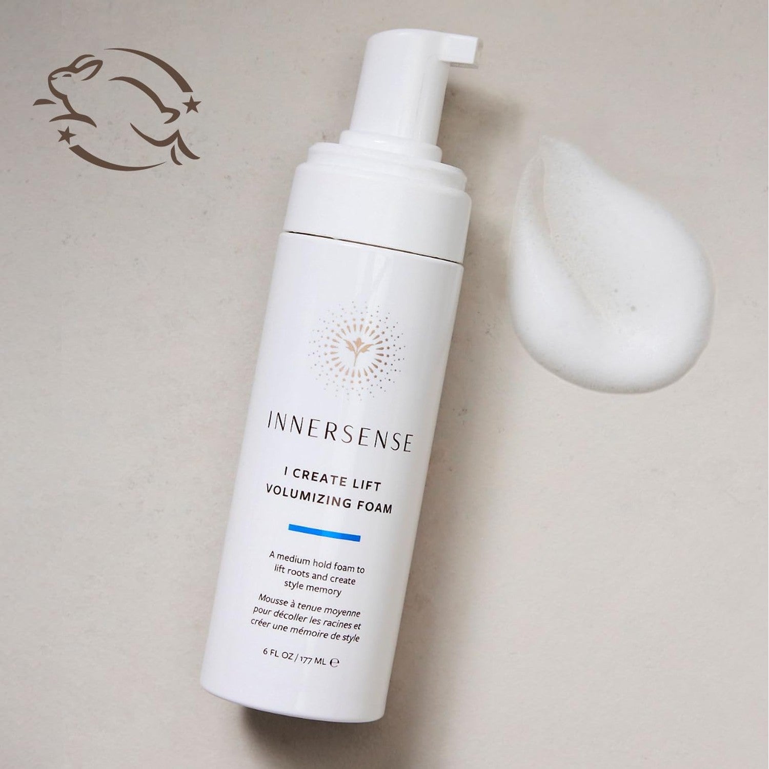 INNERSENSE Organic Beauty - I Create Lift Volumizing Foam (6oz) | Volumizing Foam for Root Lift, Body + Fullness | Weightless Texture, No Buildup | Non-Toxic, Cruelty-Free, Clean Styling