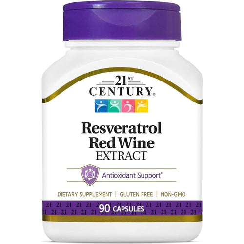 Buy now 21st Century Resveratrol Red Wine Extract Capsules, 90Count at indiglob india