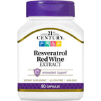 Buy now 21st Century Resveratrol Red Wine Extract Capsules, 90Count 90 Count (Pack of 1) at indiglob india