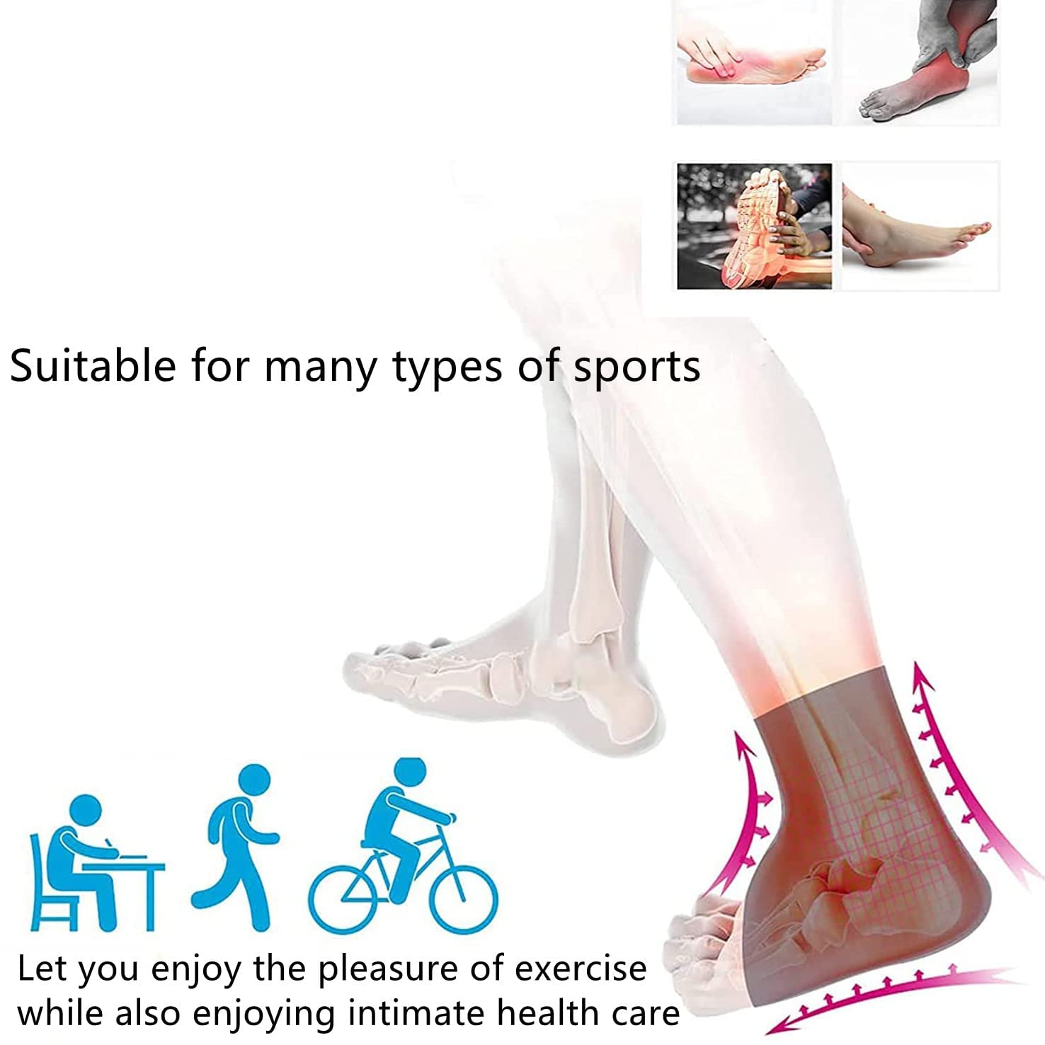 Buy now Soothe Socks for Neuropathy Pain, Sports Ankle Compression Foot Cover, Soothesocks Neuropathy, Foot, Brace Support White-1 Pair Large/XLarge at indiglob india