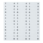Redi-Tag Alphabetical Tabs, A - Z Pre-Printed Divider Tabs, Permanent Adhesive Index Labels,Divider Labels for School, Home and Office, 7/16" x 1", White, 104 Tabs Per Pack, (B31005)