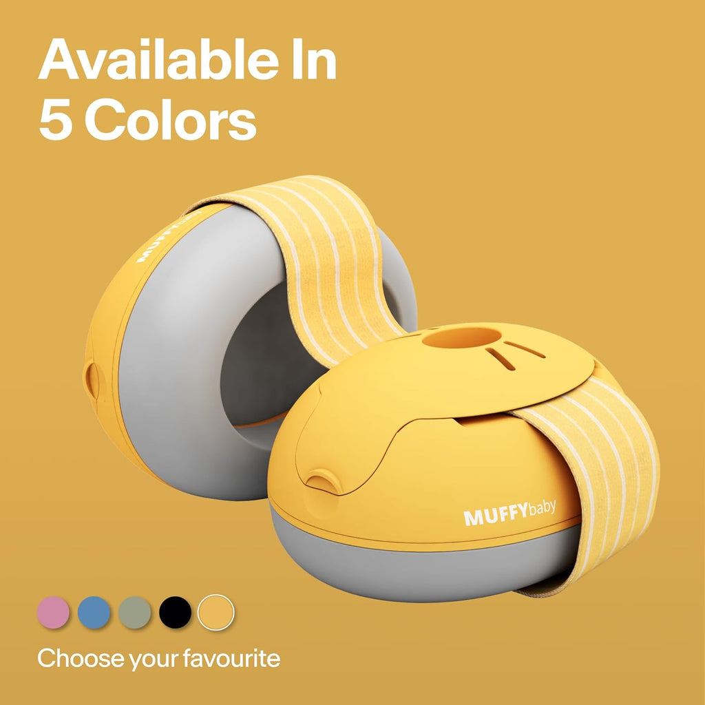Buy now Alpine Muffy Baby Ear Protection for Babies and Toddlers up to 36 Months - CE & ANSI Certified - Noise Reduction Earmuffs - Comfortable Baby Headphones Against Hearing Damage & Improves Sleep - Yellow at indiglob india