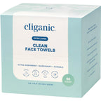 Cliganic Clean Face Towels XL, Disposable, Ultra-Absorbent, Hypoallergenic & Soft - Makeup Remover Dry Wipes, Pamper Your Face, Feel Fresh & Radiant, Hygienic Towelettes, for All Skin Types (50 Ct)