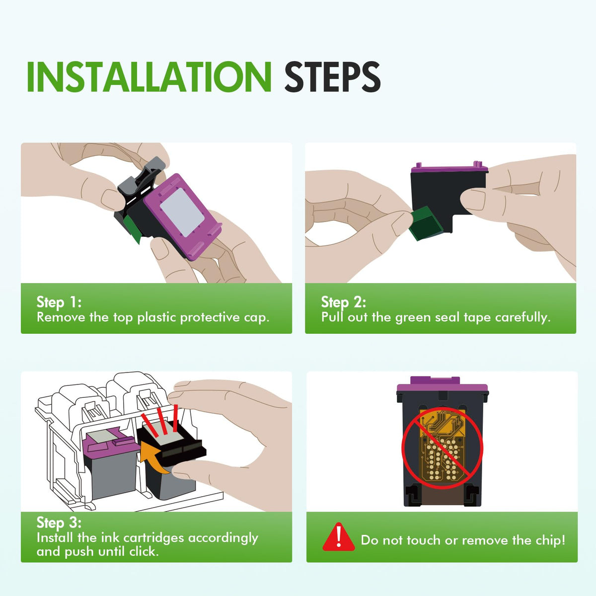 Discover the exclusive HP Ink Cartridges Combo Pack installation steps, specially curated by Curat Cart for seamless use.
