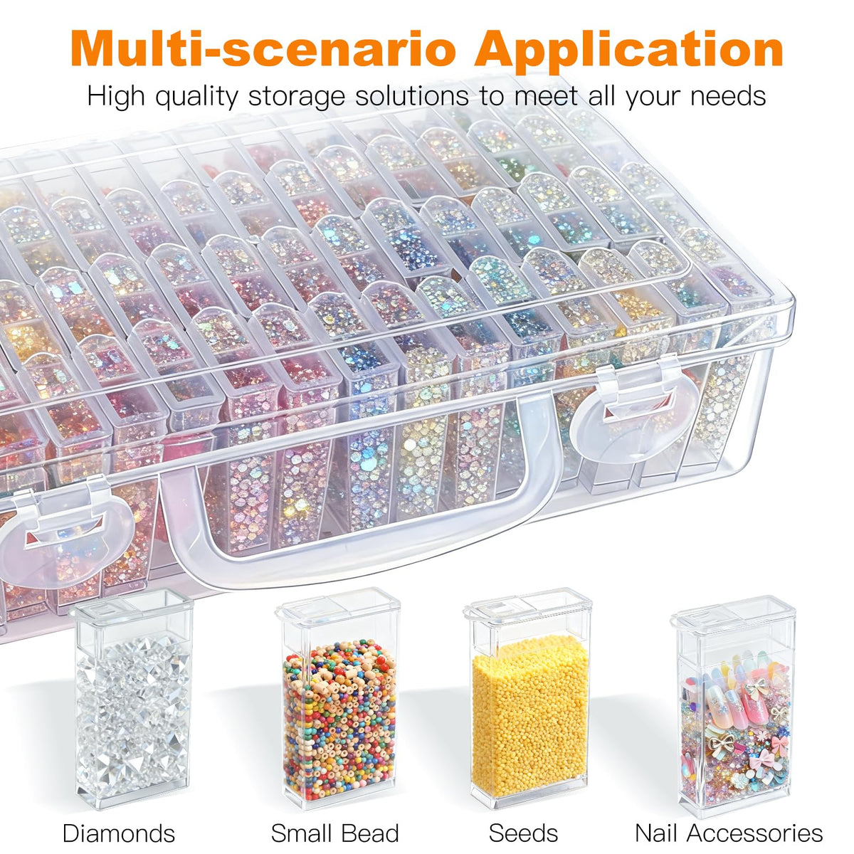 Efficient Diamond Painting Storage Containers from Curat Cart, ideal for organizing beads and accessories. Perfect for creative projects.