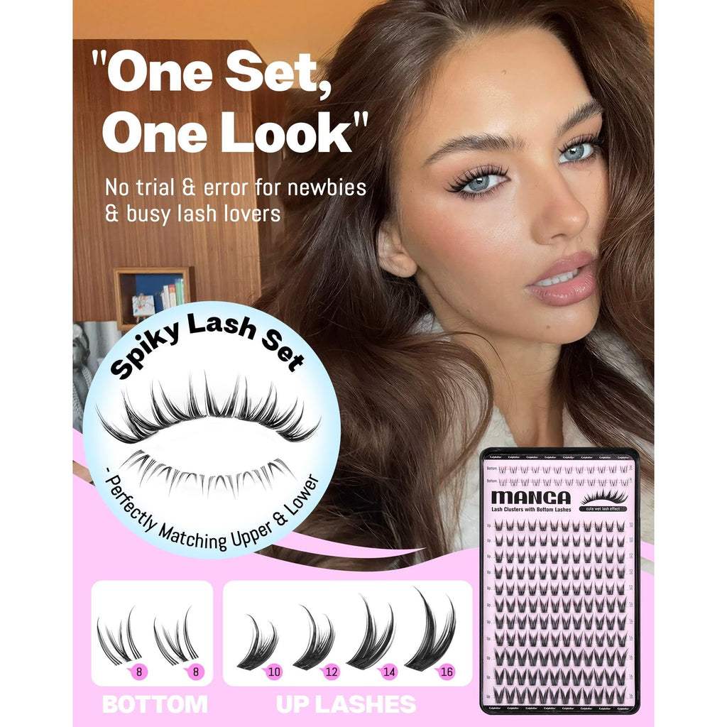 Discover Calphdiar's authentic Bottom Lash Clusters for a stunning fairy eye effect, perfectly matching your style.