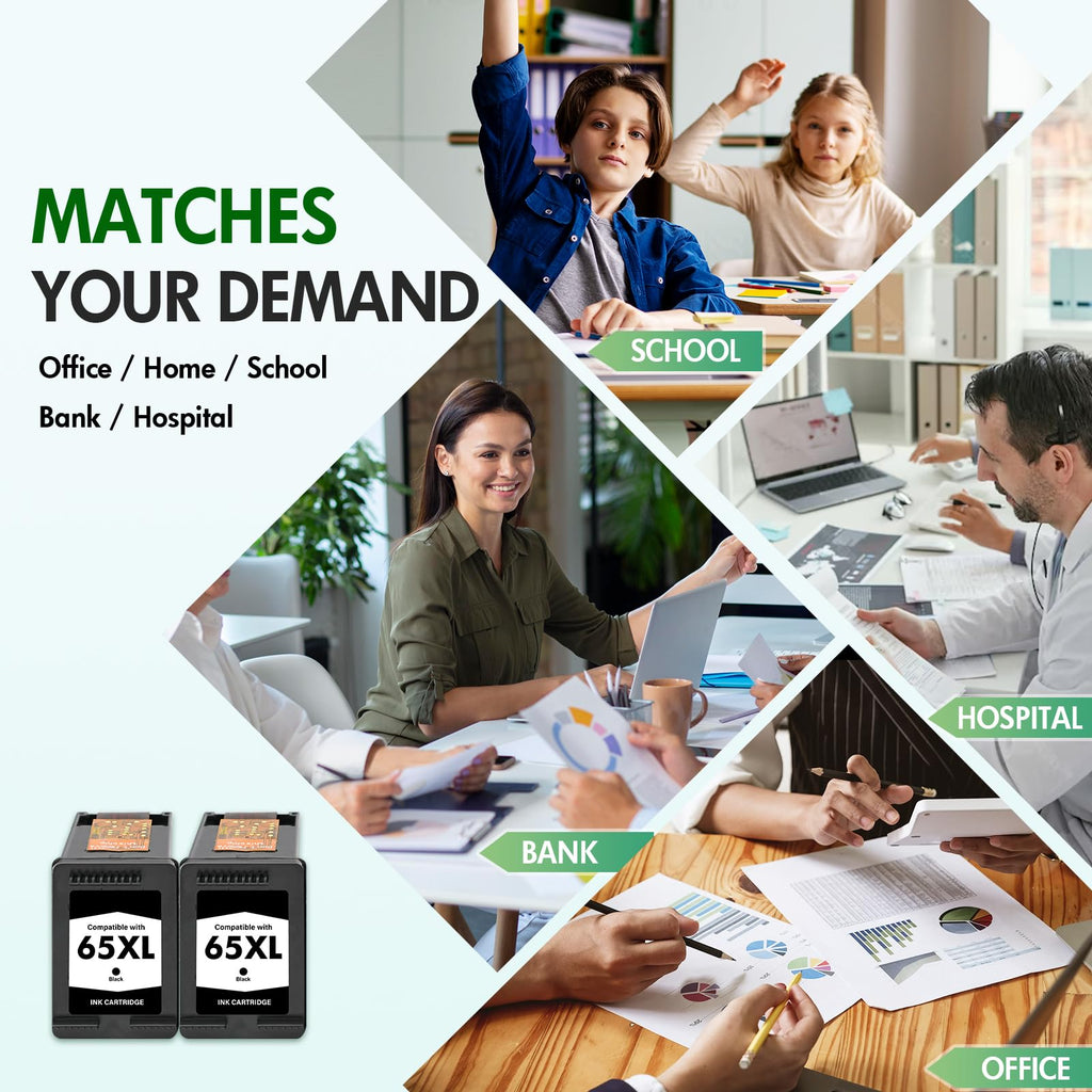 Premium black ink cartridges combo pack, 100% authentic, available in India at Curat Cart. Ideal for various settings.