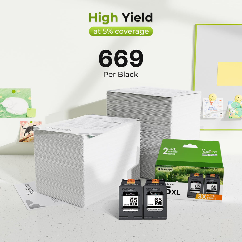 Discover the HP 65XL Black Ink Cartridge, specially curated by Curat Cart for high yield and premium printing quality.