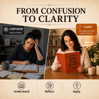 Transform confusion to clarity with the Bible Study Guide for Women, featuring one-page summaries and guided reflections. Available at Curat Cart.